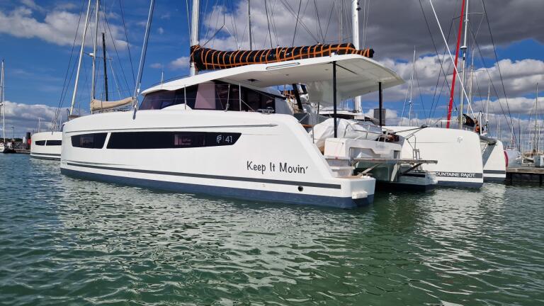 Keep It Movin’ FP New 41 at dock